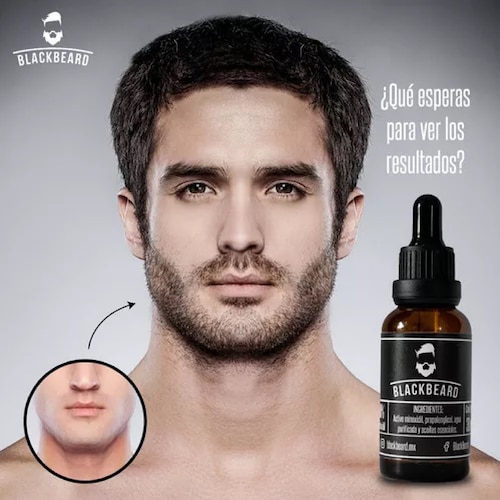 Minoxidil Al 10% Blackbeard Adicionado Con Cafeina 2 piezas 