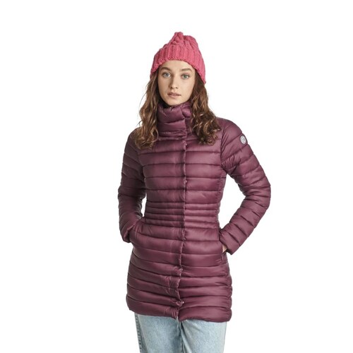 Chamarra larga ligera para mujer, color vino, marca Holly Land, mod. 871823