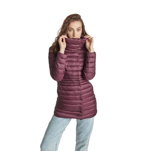 Chamarra larga ligera para mujer, color vino, marca Holly Land, mod. 871823