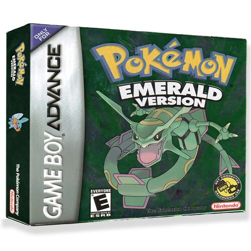 Pokémon Emerald Gba Juego Físico En Caja Con Protección