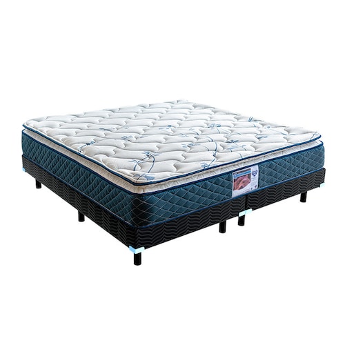Colchón King Size Spring Air Carmín + Box