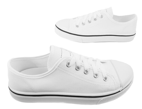 Tenis escolar Juveniles Casuales Moda Comodos Deportivos 860 Blanco