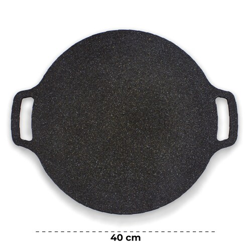 SET 1 COMAL MÁRMOL 40 CM Y BROCHA DE ACEITE