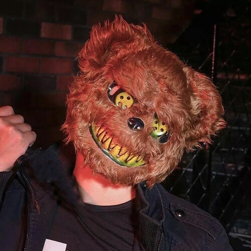 Máscaras Conejo U Oso Sangriento Disfraz Pareja Halloween.