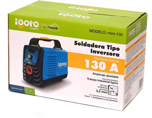 Soldadora Inverter 030-130 A 110/220V Ca Ca Igoto Mini-130