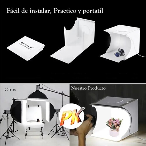 Caja de luz para fotografia cubo para estudio.
