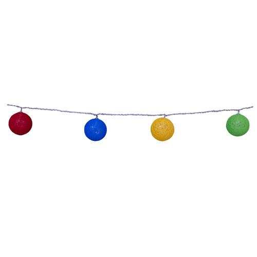 Serie Navideña Pelotas Colores 20 Luces Led Multicolor 4mts