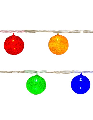 Serie Navideña Pelotas Colores 20 Luces Led Multicolor 4mts