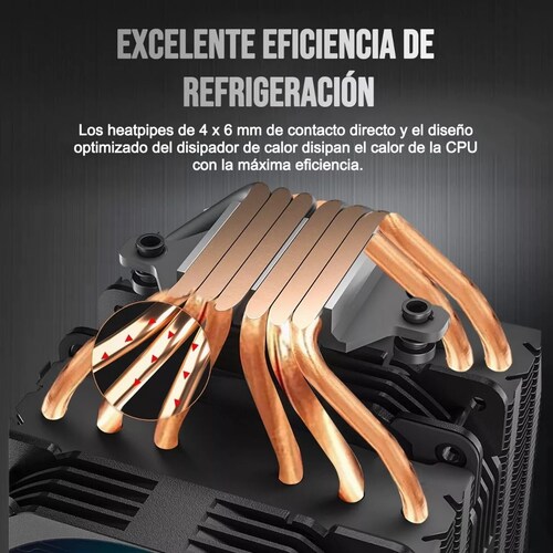 Radiador Pc Ventilador 6 Tubos