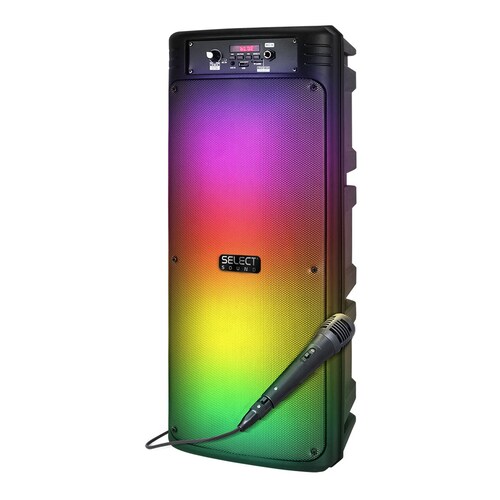 Bocina Bafle Portátil Inalámbrica Bluetooth Select Sound Equinox Luz Led Rgb BT2008