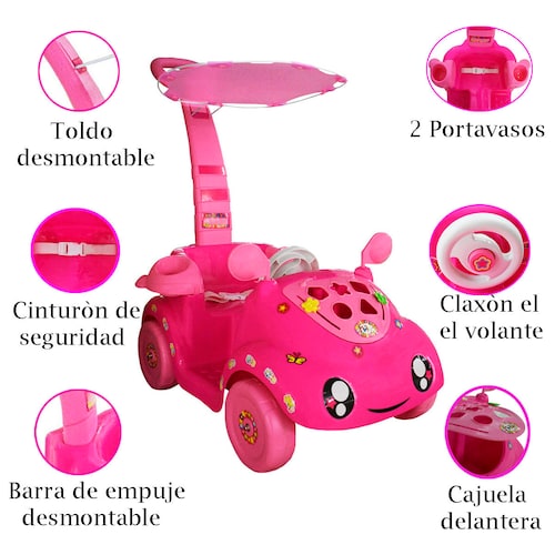 Montable Carrito Mini Movil MyToy 5205 Rosa.