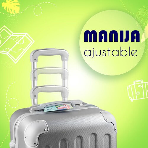 Maleta De Viaje Ligera 20 Pulgadas Etco Travel Equipaje De Mano Gris Plata  para Avion Ruedas 360 Barata
