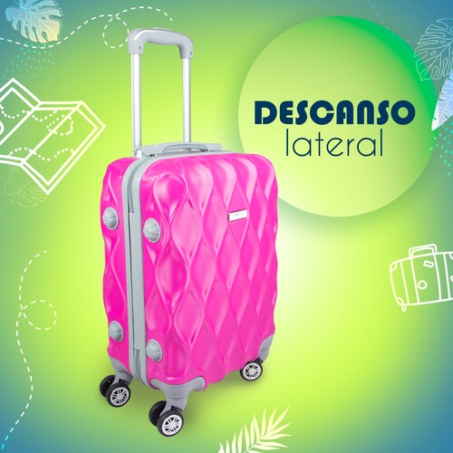 Maleta De Viaje Express Ligera 17 Pulgadas Etco Travel Equipaje De Mano Fuchsia para Avion Ruedas 360 Barata