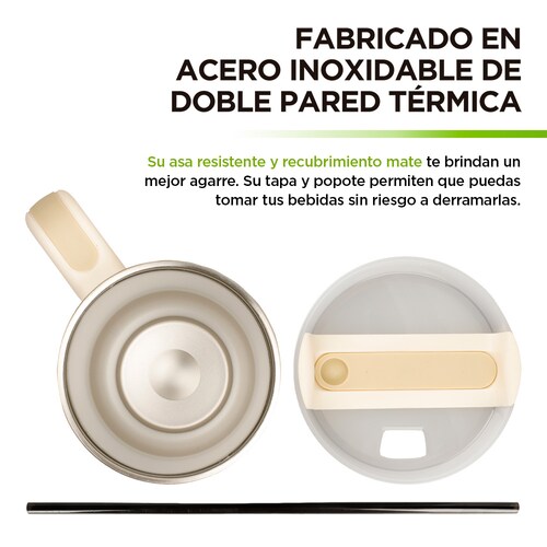 Termo para Agua y Café de Viaje Acero Inoxidable de Doble Pared