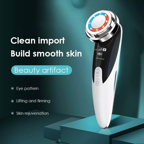 Masajeador facial ultrasónico para rejuvenecimiento de rostro lifting facial .