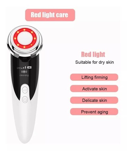 Masajeador facial ultrasónico para rejuvenecimiento de rostro lifting facial .