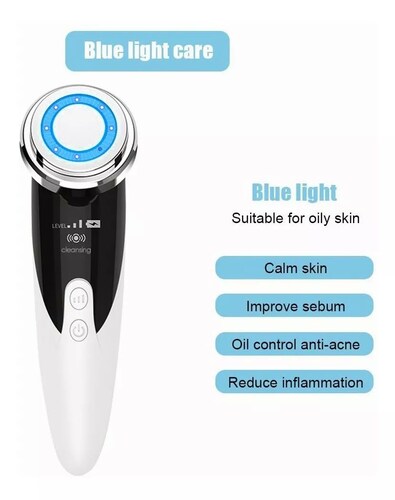 Masajeador facial ultrasónico para rejuvenecimiento de rostro lifting facial .