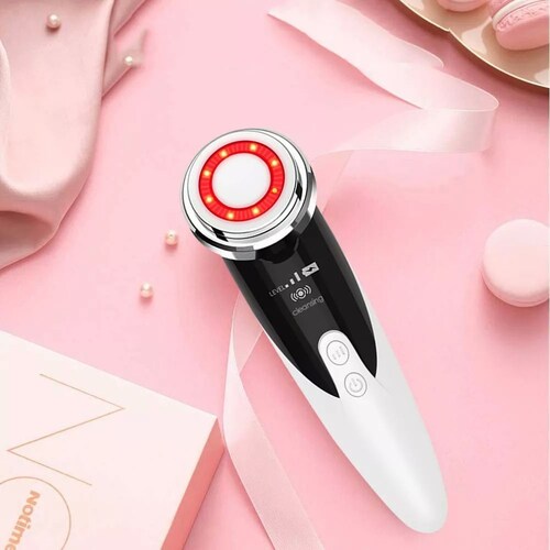 Masajeador facial ultrasónico para rejuvenecimiento de rostro lifting facial .