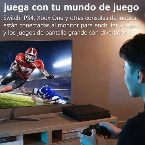 Adaptador De Hdmi A Vga Con Cable De Audio De 1.5m Negro