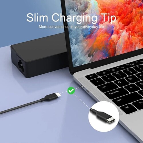 Cargador Usb Tipo C, Hp, Dell, Huawei 20v 3.25a Negro
