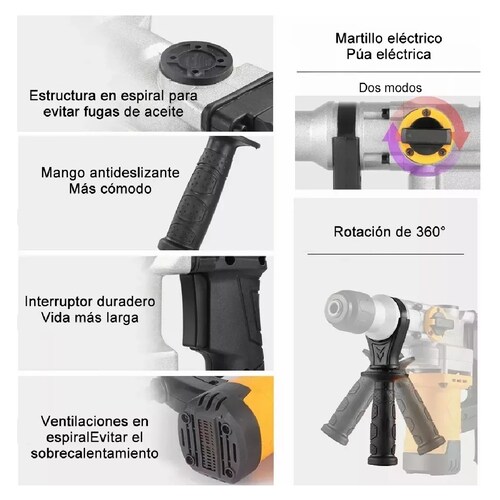 Rotomartillo Cincelador Sds-plus Profesional Estuche