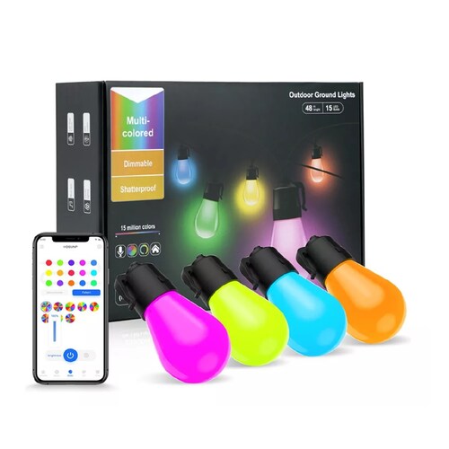 Guirnalda Foco Led 15m De Luces Led Exterior
