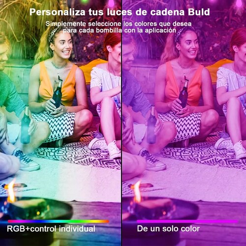 Guirnalda Foco Led 15m De Luces Led Exterior