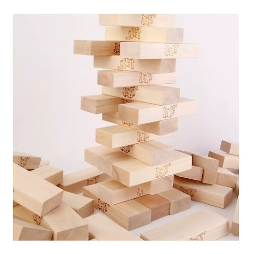 Juego De Jenga Clásico De Bloques De Madera