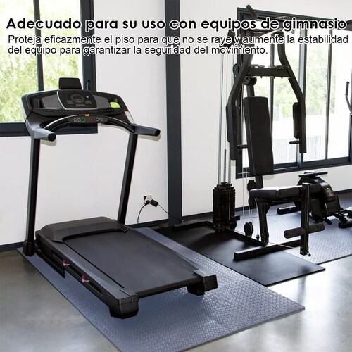 Piso De Neopreno De Alta Resistencia Para Gimnasios Durable Azul