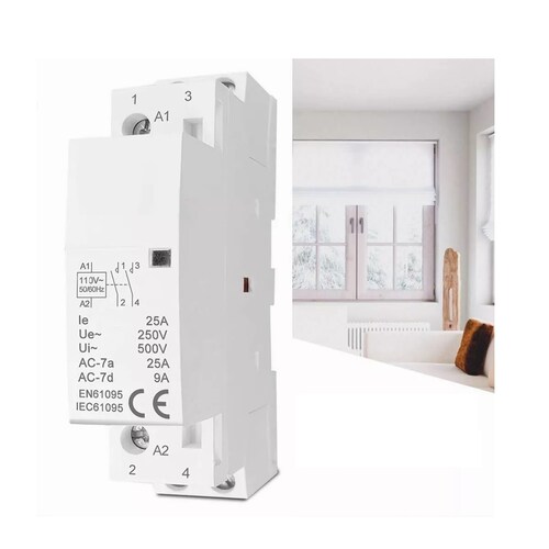 Contactor Relevador 25a 2 Fases 110v Motor Bomba Durable