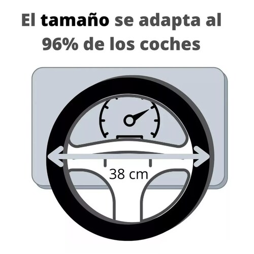 Kit Funda Cubre Volante Accesorio Auto Mujer Azulejo Mosaico