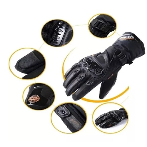 Guantes De Moto Para Invierno Frío A Prueba De A L