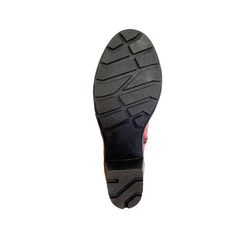 Botines Rojos Mujer Casual Moda Camila Plataforma