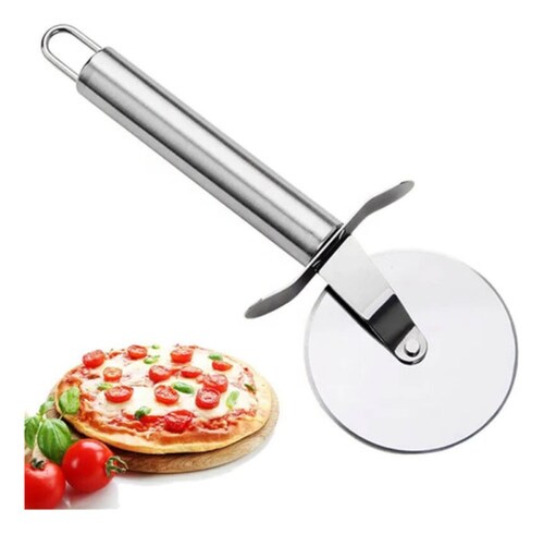 Cortador De Pizza De Acero Inoxidable Para Pizzerías Y Hogar Plata 
