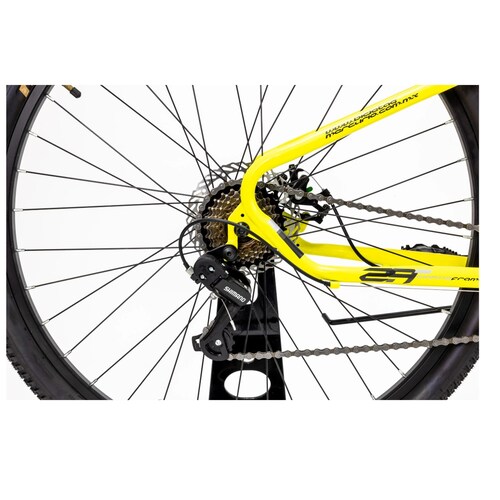 BICICLETA MERCURIO KAIZER MTB R29 21V SHIMANO DISCO AMARILLO ENDY16.