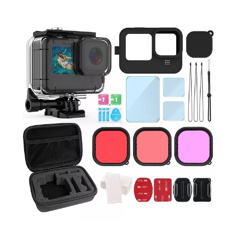Kit De Accesorios 29en 1 Axnen Para Gopro Hero 11 10 9 Black