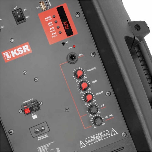 Bocina bafle recargable KAISER KSW-5015 15" tripié y micrófono