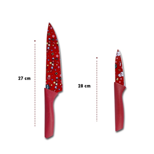 Set De Cuchillos Para Cocina Diseño Navideño .
