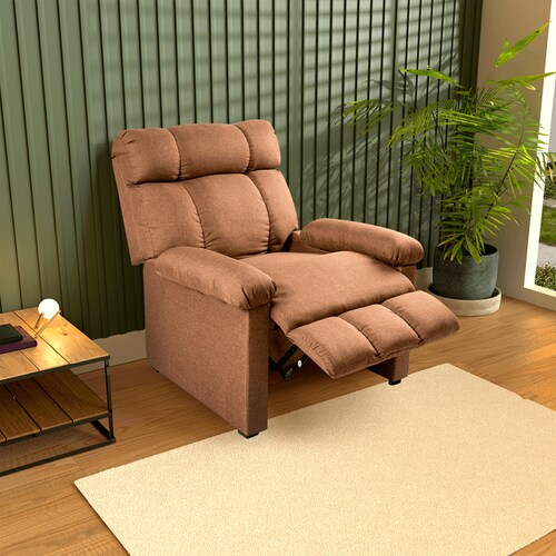 Sillón Reclinable Individual Café