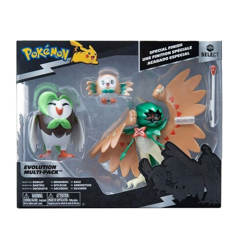 Pokemon Rowlet + Dartrix + Decidueye.