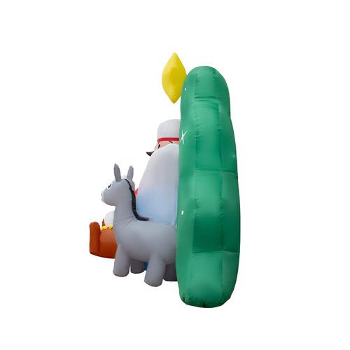 Inflable Navideño Nacimiento De Jesus 2.10mts Luz Led