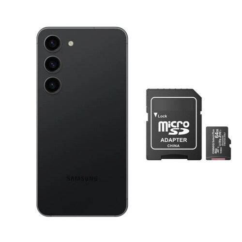 Samsung S23 128GB Negro Snapdragon + Memoria Micro SD.