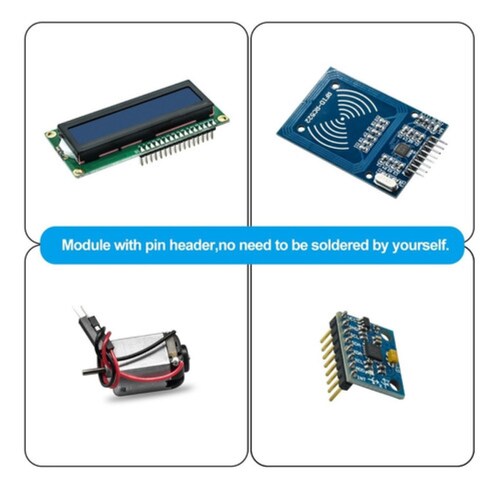 Completo Kit Compatible C/ Arduino Uno Con Español Tutorial 