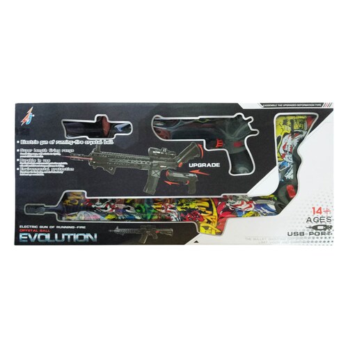 Rifle Juguete 2 En 1 Pistola De Hidrogel con Cartucho 308C-A