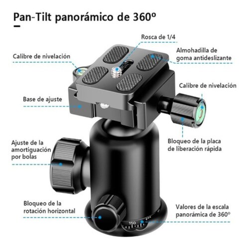 Trípode Profesional Axnen P/cámara Dsrl Canon Nikon, Celular