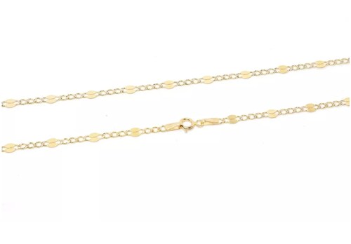 Cadena Pepita Diamantada 10 Kilates. Oro Fino Joyería..