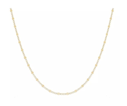 Cadena Pepita Diamantada 10 Kilates. Oro Fino Joyería..