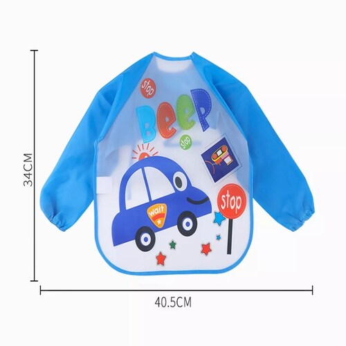 Babero Impermeable De Cobertura Completa Para Bebé 6pz animales 