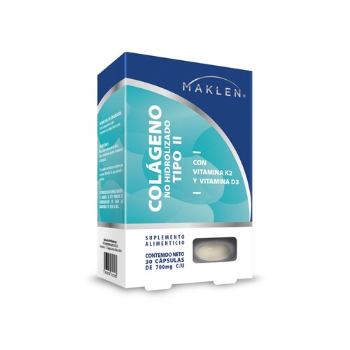 Maklen | Colágeno Tipo II + K2 y D3 - Protección y Fortaleza para Articulaciones y Huesos