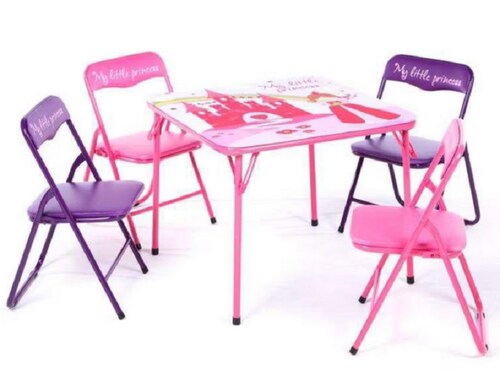 Mesa Infantil Rosada (Incluye 2 sillas)